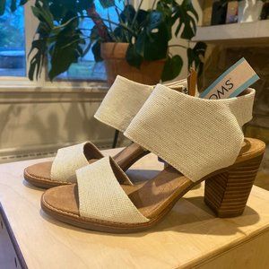 Toms Majorca Heels size 6.5 Brand New!